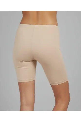 Kadın Sporcu Şort Tayt LD0033-Ten - LORADREAM (1)