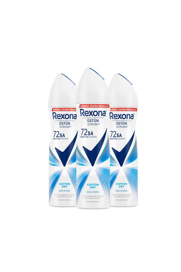 Kadın Sprey Deodorant Cotton Dry 72 Saat Kesintisiz Üstün Koruma 150 Mlx3 - 18