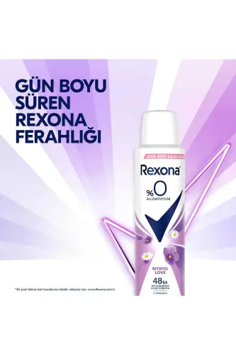 Kadın Sprey Deodorant Mystic Love %0 Alüminyum 150 ml x3 - 4