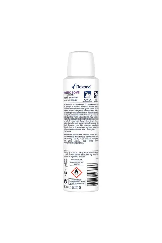 Kadın Sprey Deodorant Mystic Love %0 Alüminyum 150 ml x3 - 7