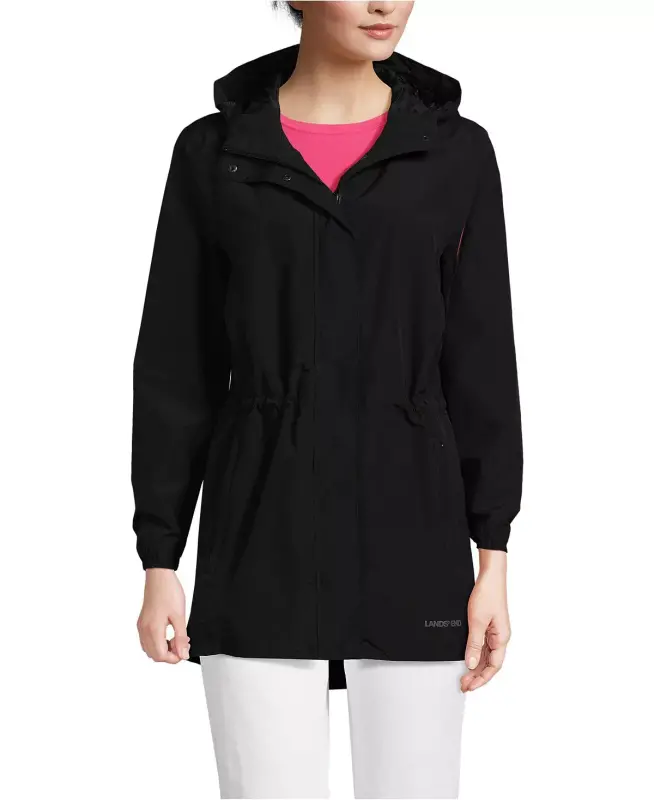 Women's Squall Packable Waterproof Raincoat - Black - 2