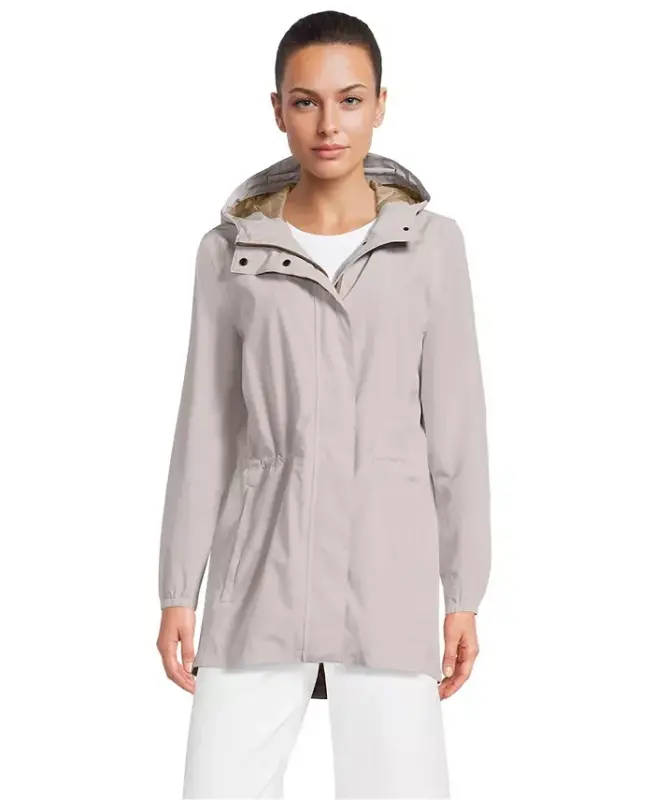 Women's Squall Packable Waterproof Raincoat - Soft mushroom - 2