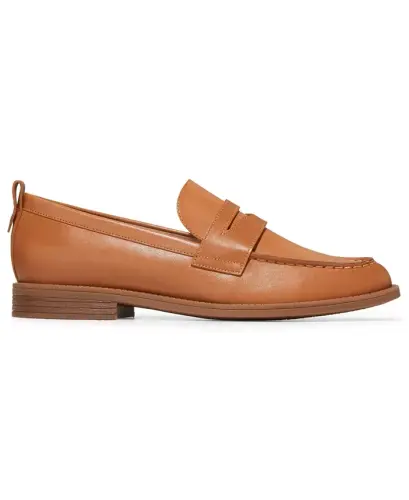 Women's Stassi Penny Loafers - Pecan Leather - COLE HAAN (1)