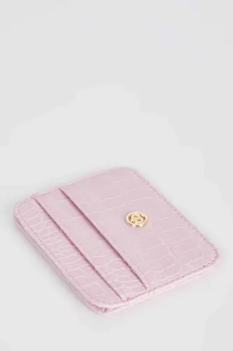 Kadın Suni Deri Croco Kartlık W2526AZNS - Pembe-PN3 - 4