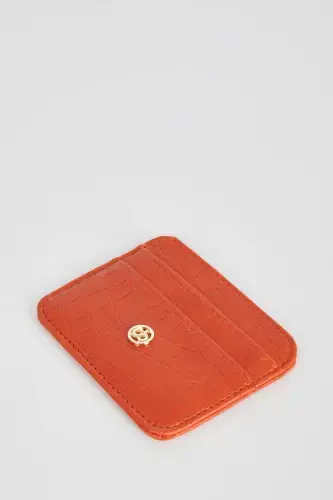 Kadın Suni Deri Croco Kartlık W2526azns-Turuncu - 3