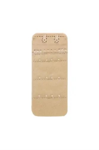 Kadın Sütyen Uzatma Agrafı 2 Kancalı Kopça Ten Rengi 3'lü Paket - 4