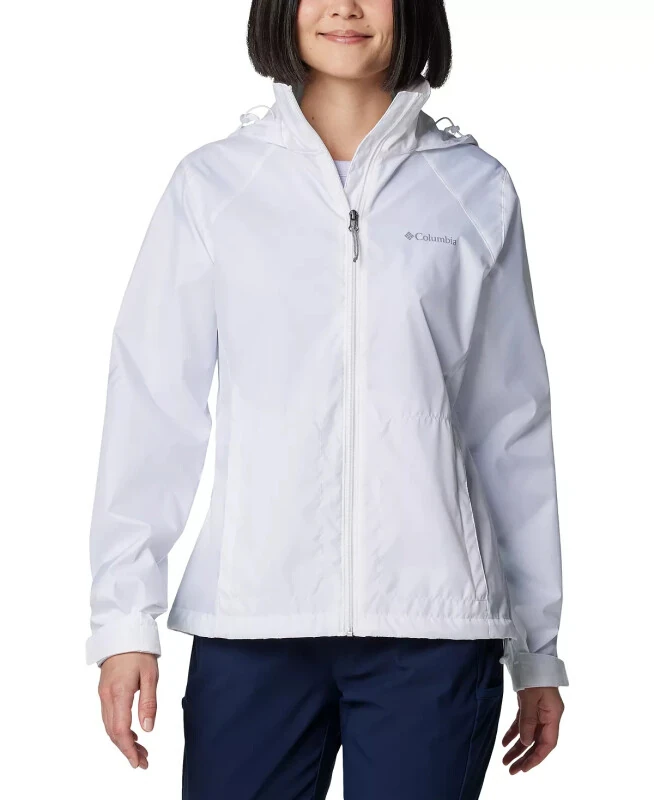 Women's Switchback IV Hooded Packable Jacket-White - COLUMBIA