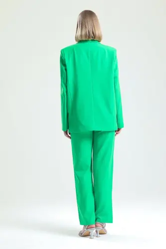 Kadın Takım Elbise Ceket Ve Pantolon | TK34239 A.Yeşil-A.yeşil - 5