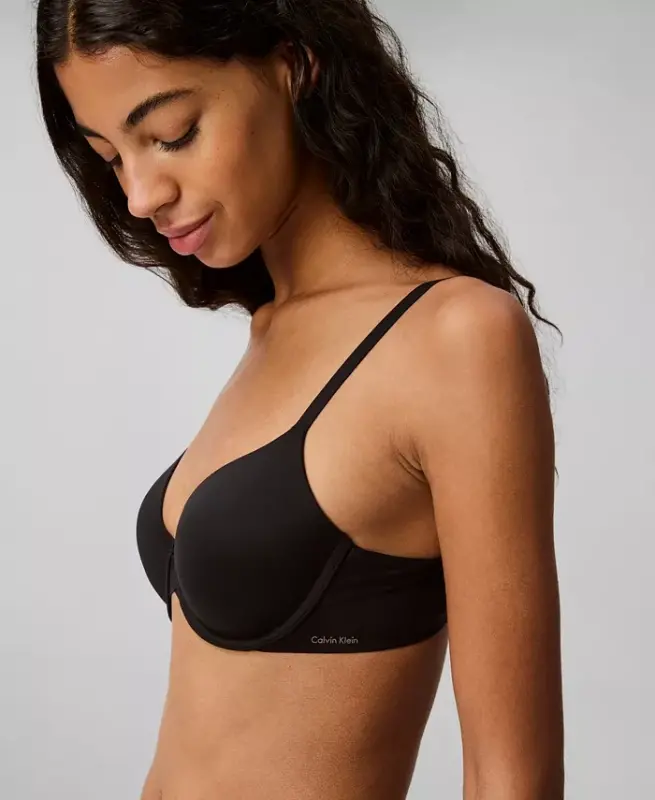 Women's Perfectly Fit Lightly Lined Full Coverage T-Shirt Bra F3837-Black - 3
