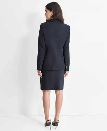 Women’s Single-Button-Front Long-Sleeve Blazer - Navy - DKNY (1)