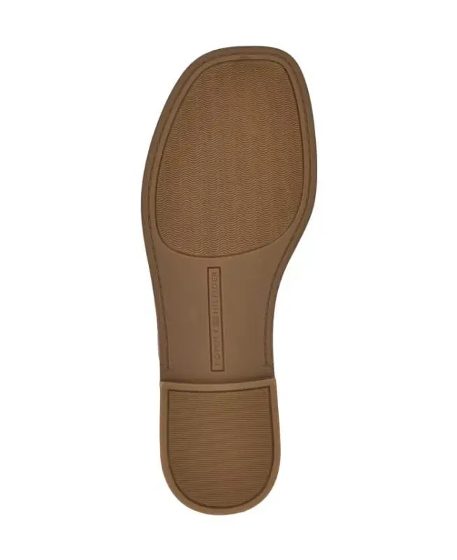Women's Terenz Logo Strap Flat Slide Sandals - Ivory - 5
