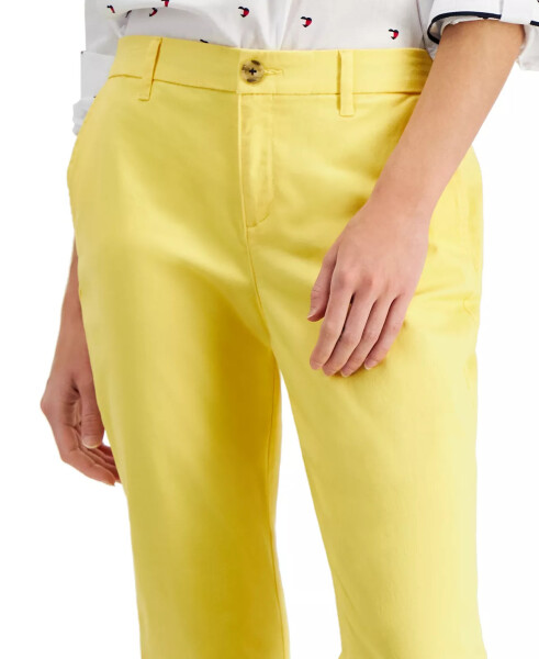 Kadın TH Flex Hampton Paça Büzgülü Chino Düz Paça Pantolon, Modazone Snapdrgn için Oluşturuldu - 4