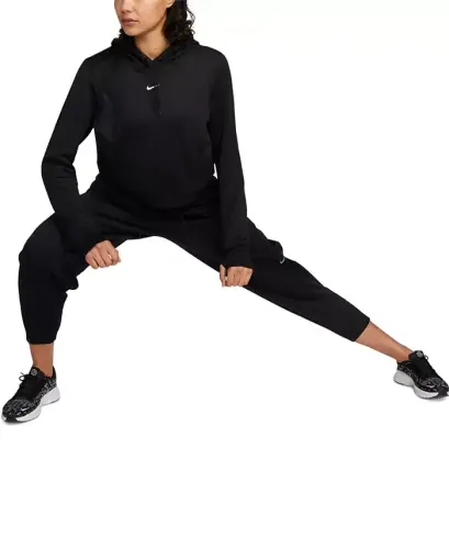 Women's Therma-FIT One Pullover Hoodie - Black/White - 3
