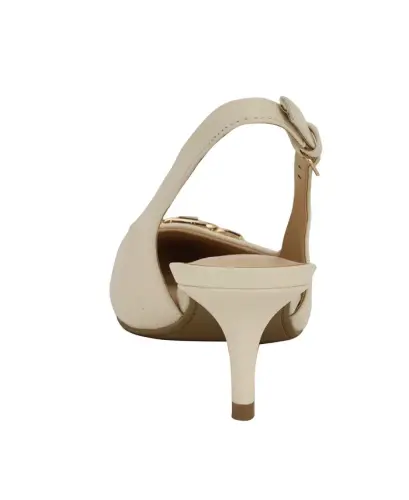 Women's Tienna Slingback Pointed Toe Pumps - Ivory - 3