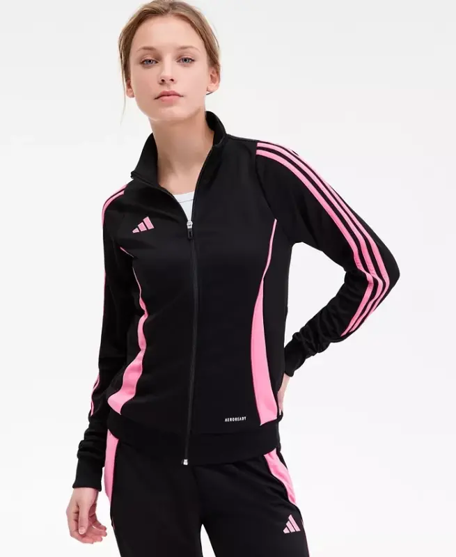Women's Tiro 24 Zip-Up Track Jacket - Black/easy Pink - 1