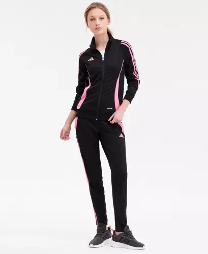 Women's Tiro 24 Zip-Up Track Jacket - Black/easy Pink - 2