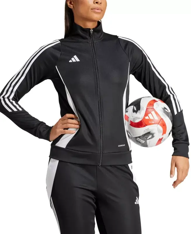 Women's Tiro 24 Zip-Up Track Jacket - Black/white - 1