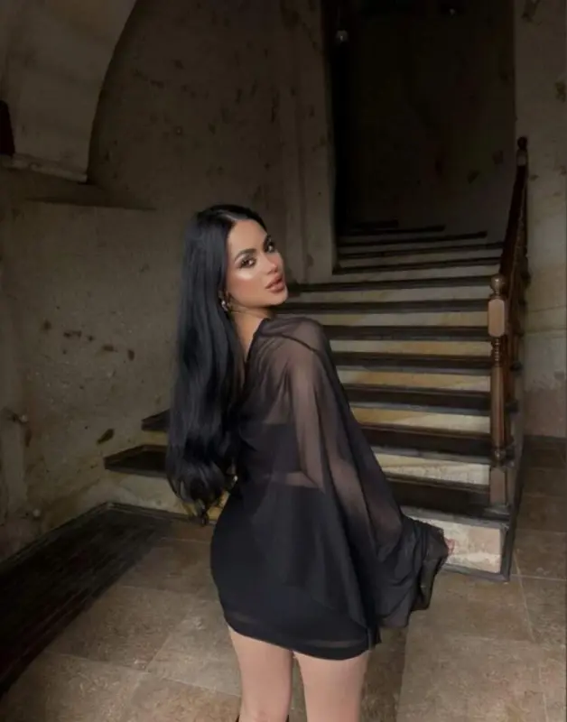 Kadın Transparan Detay Büstiyer Ve Etek Takım - 3