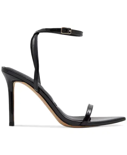 Women's Tulipa Ankle-Strap Stiletto Dress Sandals - Dark Beige Patent - 6