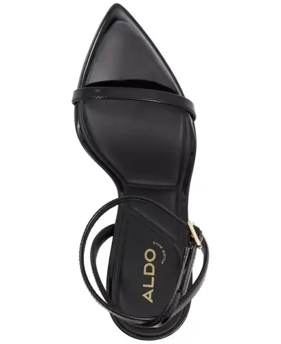 Women's Tulipa Ankle-Strap Stiletto Dress Sandals - Dark Beige Patent - 8