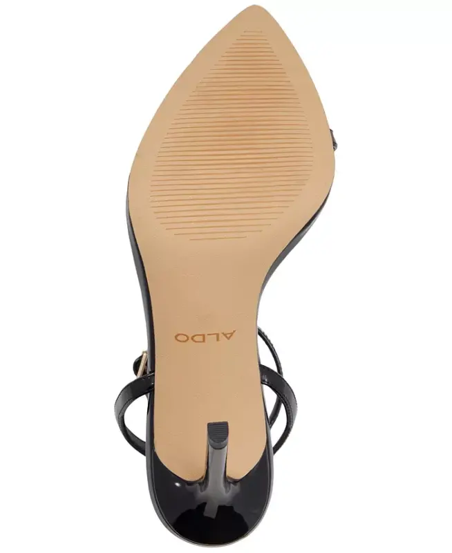 Women's Tulipa Ankle-Strap Stiletto Dress Sandals - Dark Beige Patent - 9