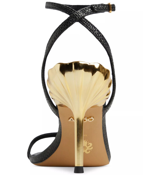 Women's Ursulaheel Two-Piece Dress Sandals - Black Raffia - 3