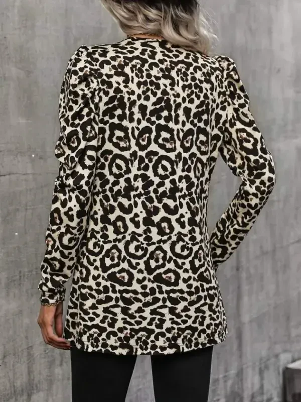 Kadın Uzun Kollu Alın Omuz önü Açık şardonlu Dalgıç Ceket - 8