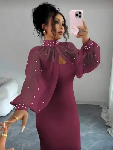 Kadın Uzun Kollu Asimetrik Kesim Viskon Bluz Ve çatlak Deri Görünümlü Yelek Ikili Takım - BÜYÜKBEDENIZ (1)