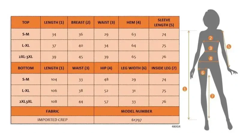 Kadın Uzun Kollu Göğüs Dekolteli Ithal Krep Bluz Ve Pantolon Ikili Takım - 4