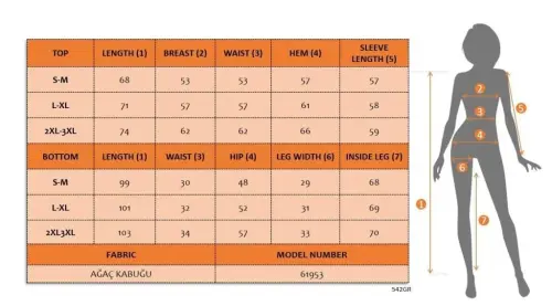 Kadın Uzun Kollu Kapşonlu Meloni Bluz Ve Pantolon Ikili Takım - 5