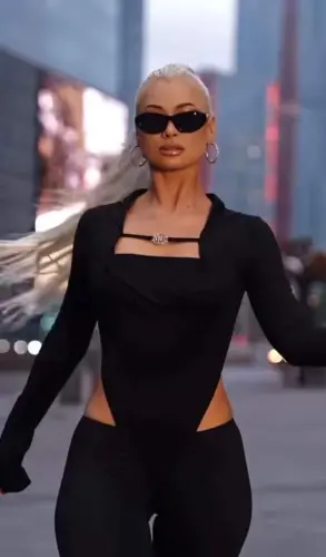 Kadın Uzun Kollu Kare Yaka Toka Ve Bel Dekoltesi Detaylı Tulum Tulum - 5