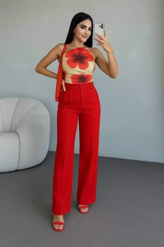 Kadın Uzun Kollu Kruvaze Geniş Yakalı Mini Triko Elbise - 9