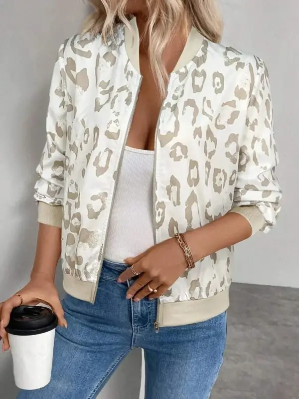 Kadın Uzun Kollu önden Fermuarlı Modal Ceket - 2