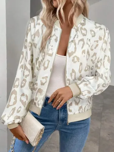 Kadın Uzun Kollu önden Fermuarlı Modal Ceket - 3