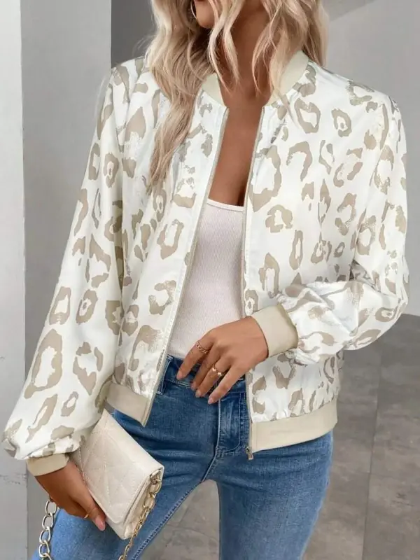 Kadın Uzun Kollu önden Fermuarlı Modal Ceket - 3