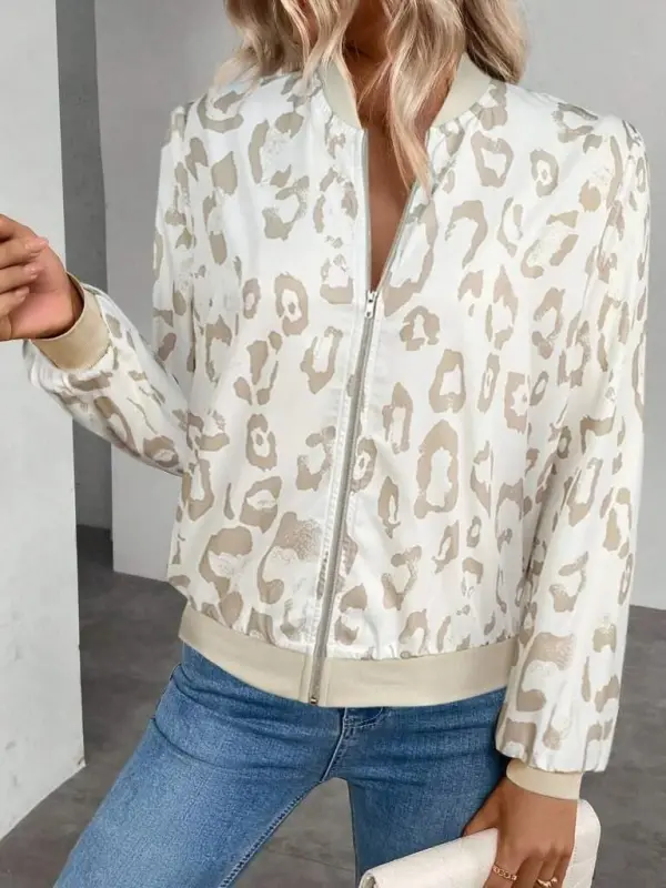 Kadın Uzun Kollu önden Fermuarlı Modal Ceket - 4