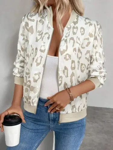 Kadın Uzun Kollu önden Fermuarlı Modal Ceket - BÜYÜKBEDENIZ (1)