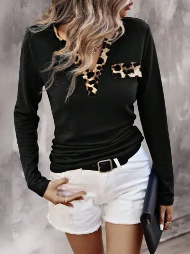 Kadın Uzun Kollu V Yakalı Kaşkorse Bluz - BÜYÜKBEDENIZ (1)