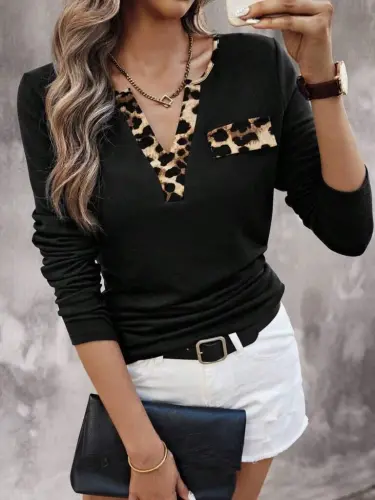 Kadın Uzun Kollu V Yakalı Kaşkorse Bluz - 4