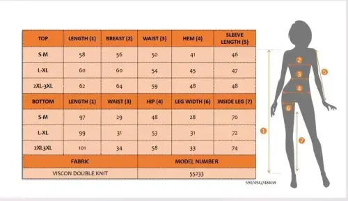 Kadın Uzun Kollu V Yakalı Viskon Iki Iplik Bluz Ve Pantolon Ikili Takım - 7