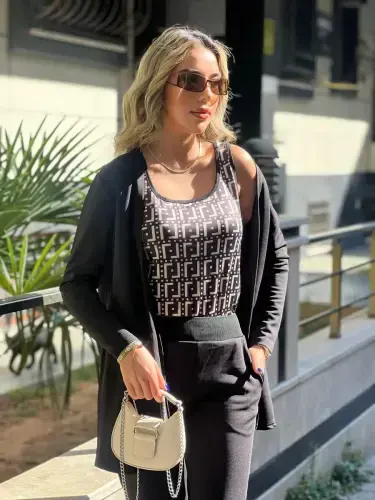 Kadın Uzun Kollukrep üçlü Takım - 3