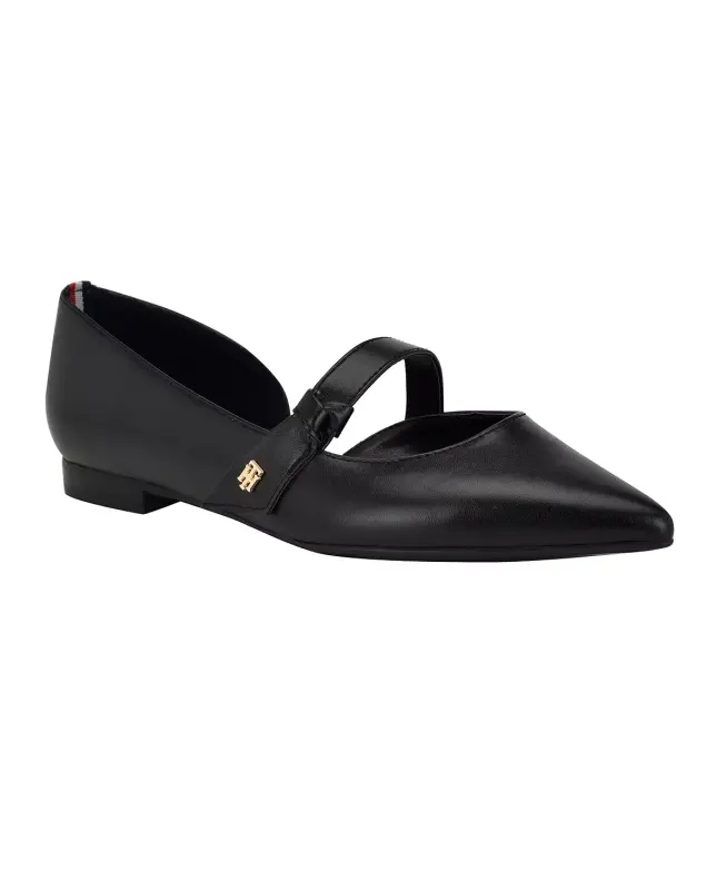 Women's Venny d'Orsay Mary Jane Flats - Black - 1