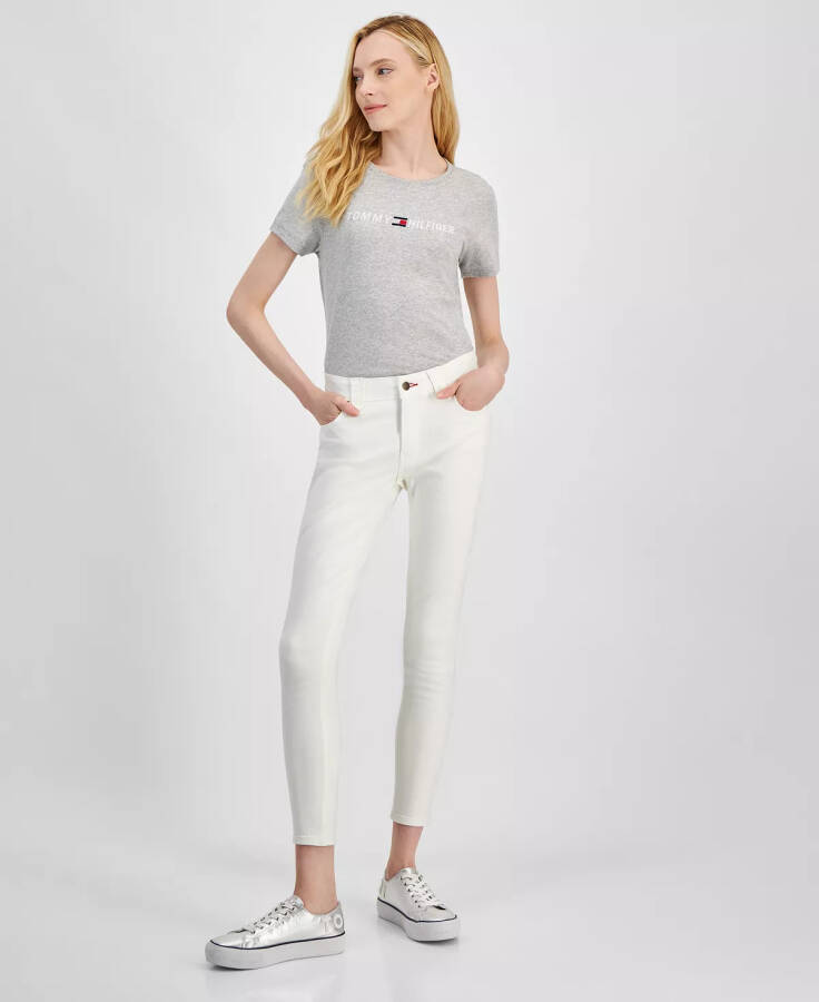 Kadın Waverly Orta Bel Skinny Jean Beyaz - 1