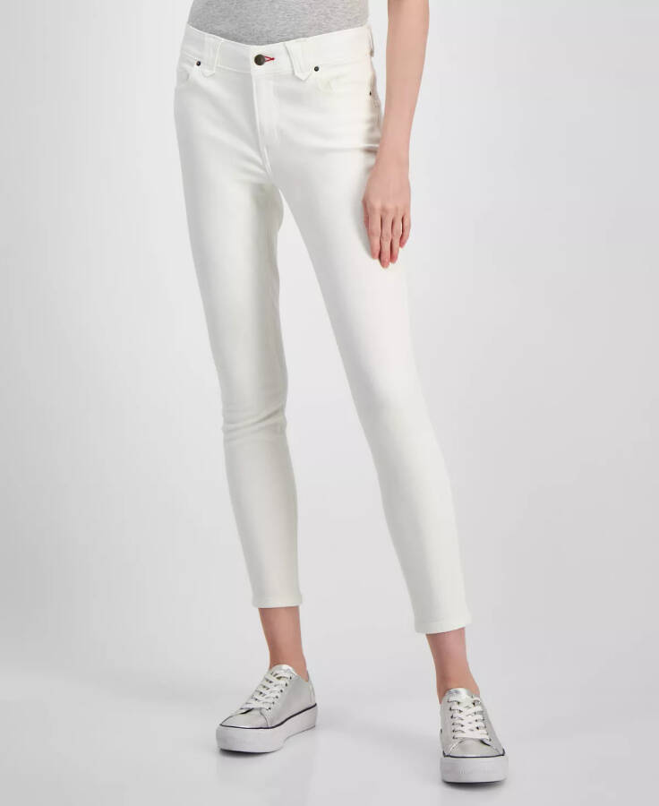 Kadın Waverly Orta Bel Skinny Jean Beyaz - 4