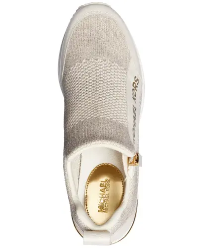 Women's Willis Knit Trainer Wedge Sneakers - Champagne Knit - 4