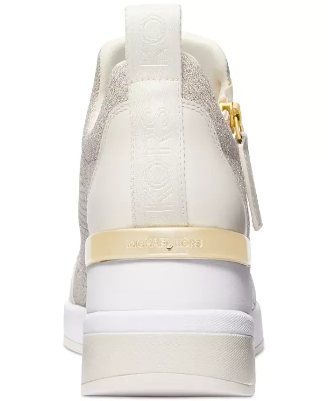 Women's Willis Trainer Wedge Sneakers - Champagne Knit - 3