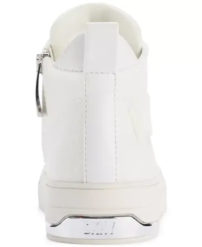 Women's Yaser Lace-Up Mid Top Sneakers - Bright White - 3