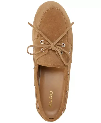 Women's Sail Boat Shoes - Cognac Suede - 4