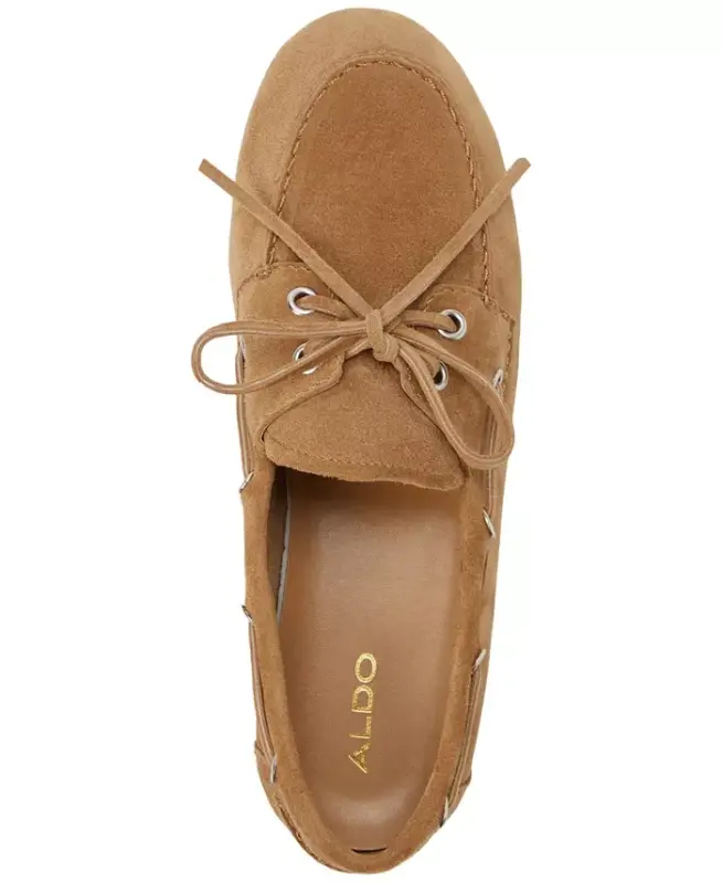 Women's Sail Boat Shoes - Cognac Suede - 4
