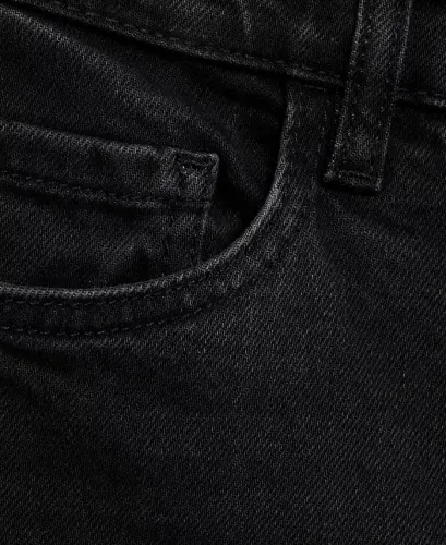 Women's New Mom Comfort High-Rise Jeans - Black denim - 7